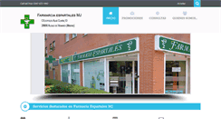 Desktop Screenshot of farmaciaespartalesmj.com
