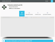 Tablet Screenshot of farmaciaespartalesmj.com